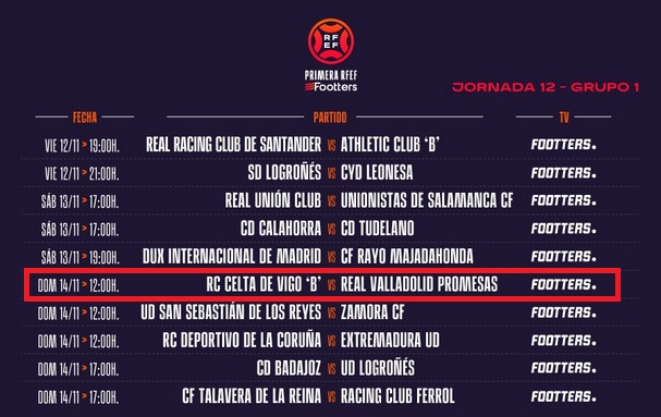 2021- 2022 - 12ª Jornada |  Celta B 3-0 Valladolid Promesas Celtab24