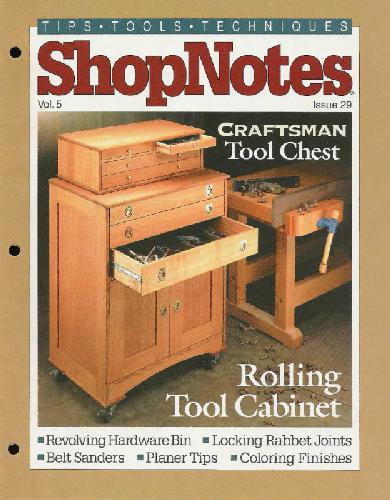 Woodworking Shopnotes 029 (September 1996) - Rolling Tool Cabinet 3fa30610