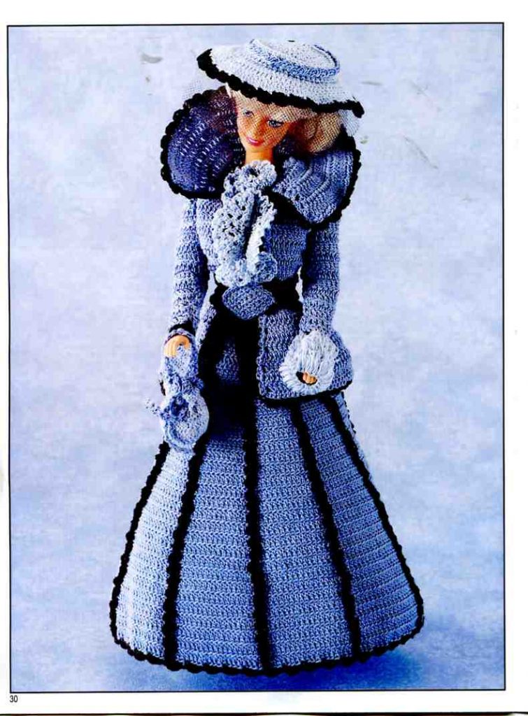 Barbie Crochet Victorian Costume Magic-10