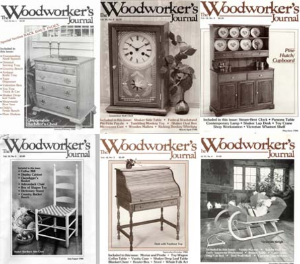  	 Woodworker's Journal - Vol 10 - 1986 Complete Year  Woodwo18