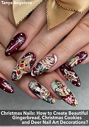 Christmas Nails: How to Create Beautiful Gingerbread, Christmas Cookies and Deer Nail Art Decorations? Yxdhqm10