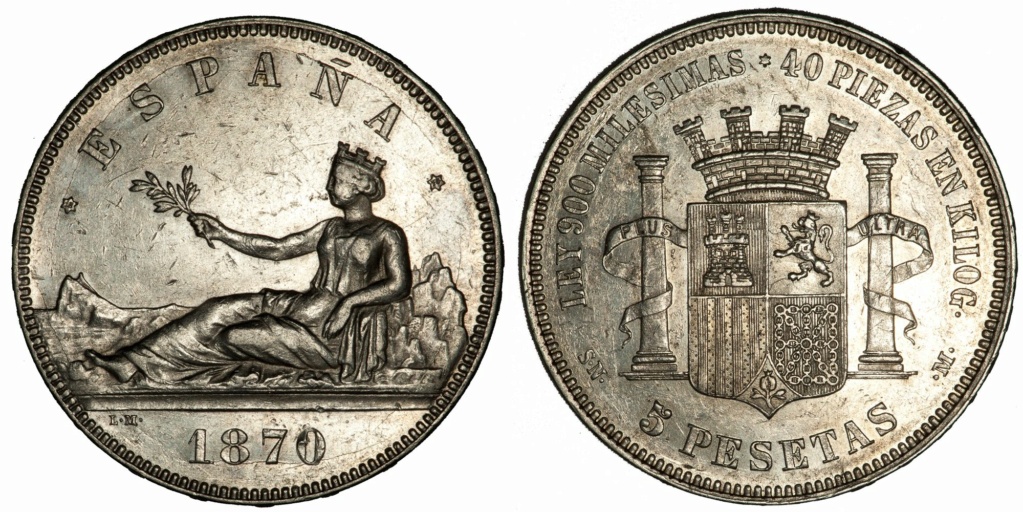 5 pesetas de 1870 18*70 1870_510