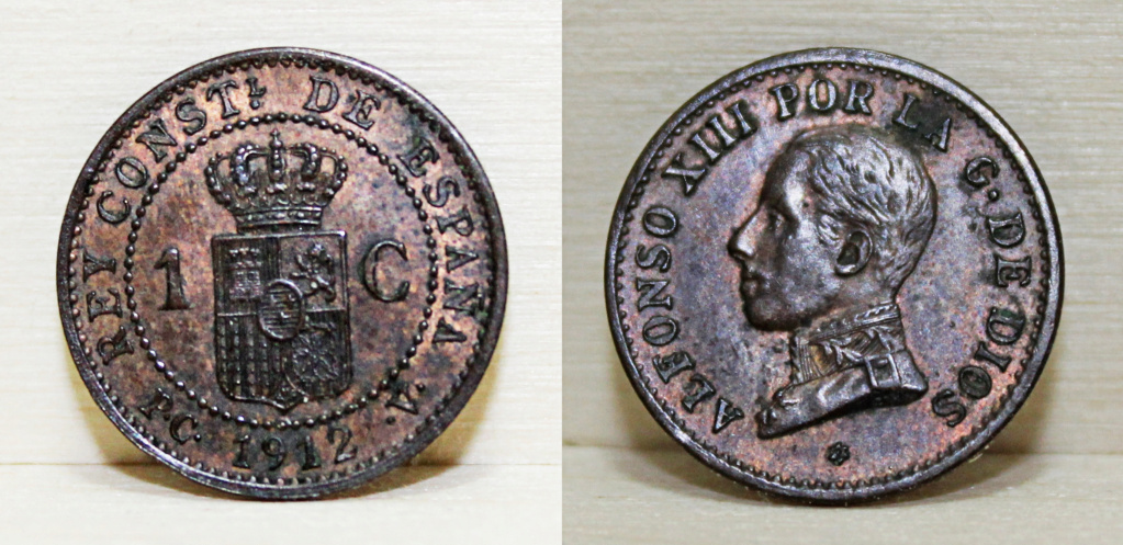 1 Céntimo 1912 Alfonso XIII PC-V Sin_tz26