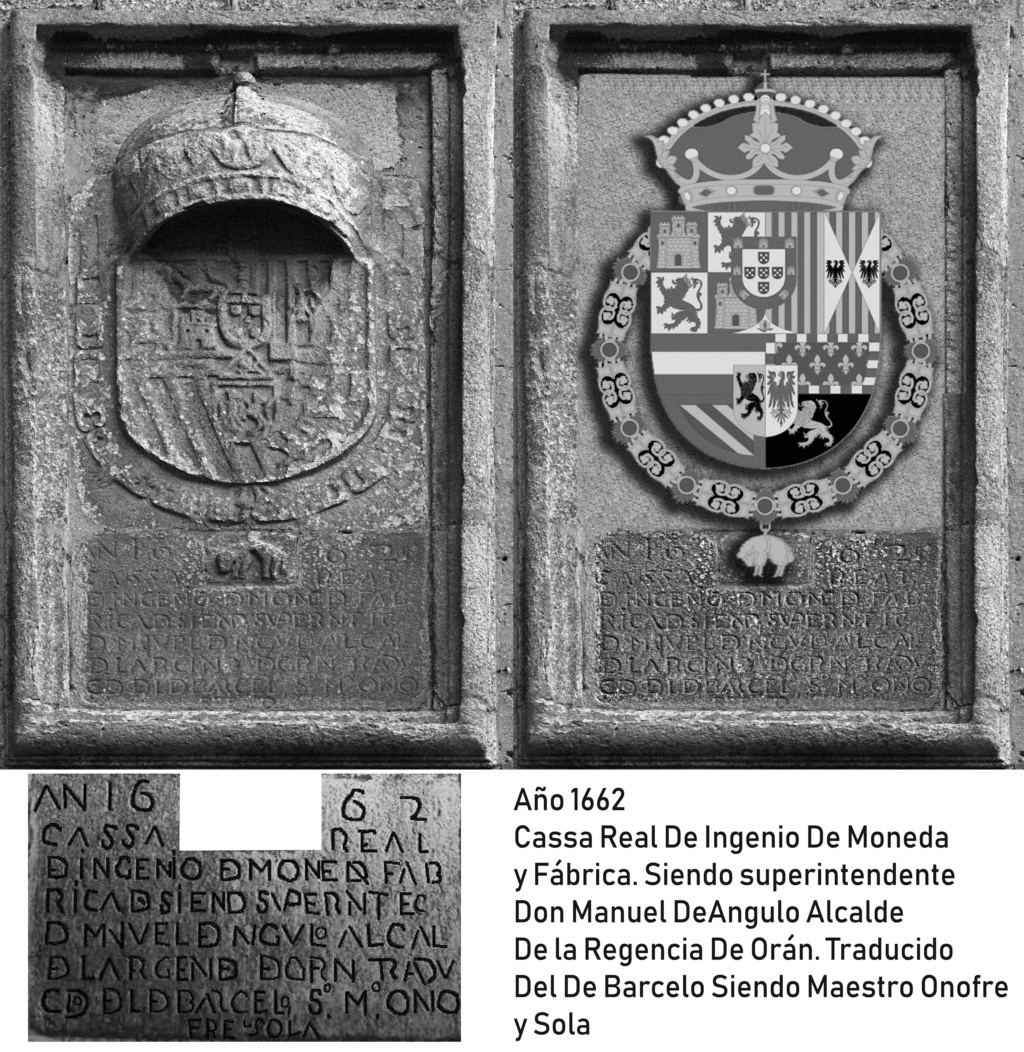 Escudo 1662 . Cassa de Moneda . La Coruña Escudo10