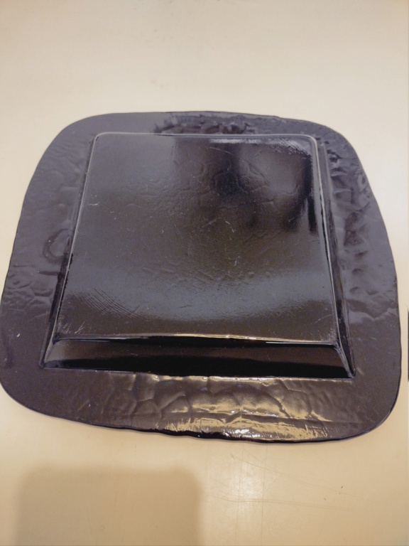 Black glass condiment tray Img_2024