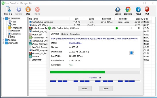 برنامج NeatDownloadManager للتحميل المجاني والسريع 218