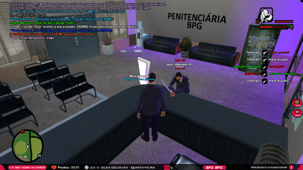 [23/5/2024] [Civil] Igoor_IrMandade - Anti RPG (DM dentro da Cadeia) #27030 Sa-mp-10