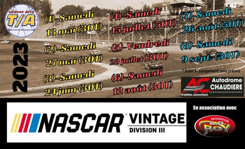 Cédule NASCAR Vintage 2023  01_ced10