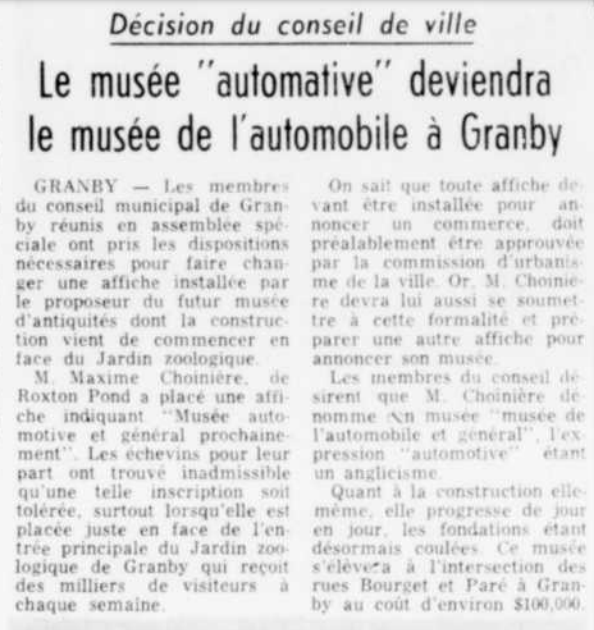 granby - Musée de Granby : 1965 Musee_11