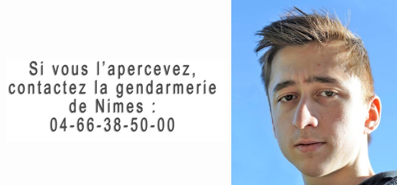 (disparition inquiétante à Clarensac) «Antoine,nous ne sommes pas fâchés et tu peux rentrer quand tu veux» dans le Gard Claren10