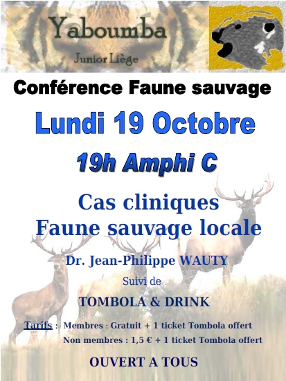 Conférence Faune sauvage - Lundi 19 Octobre Affich11