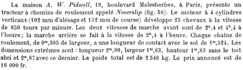 PIDWELL....ancêtre américain à chenilles connu sous le nom de MONARCH 030