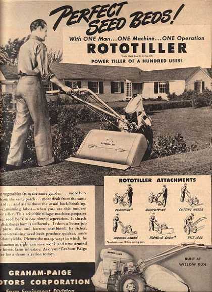 Rototiller Graham Paige Motors Corp., Detroit, Michigan 150