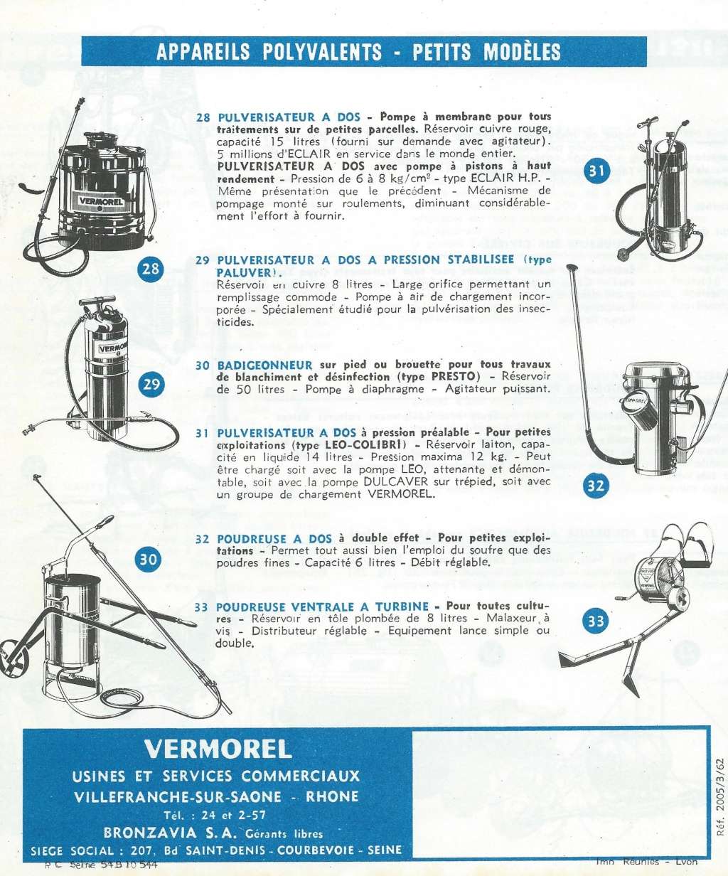 VERMOREL  Atomiseurs, pulvérisateurs, poudreuses.... Vermor14