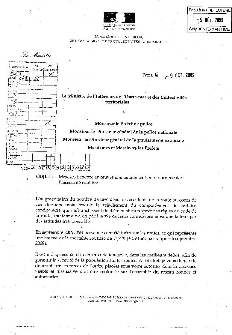 Contrôle de police dans toute la france le 1/01/2010 Lettre10