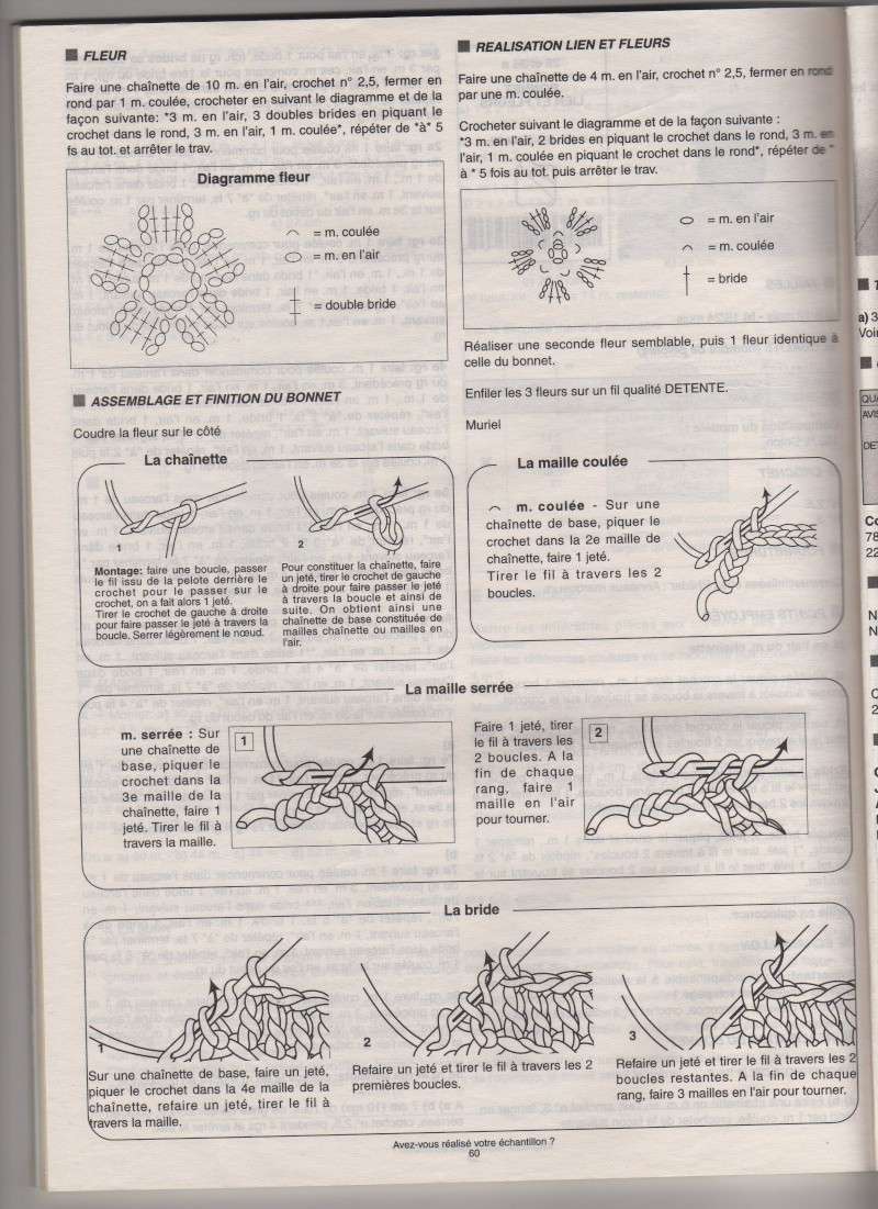 Bonnet pour Baptème Croche11