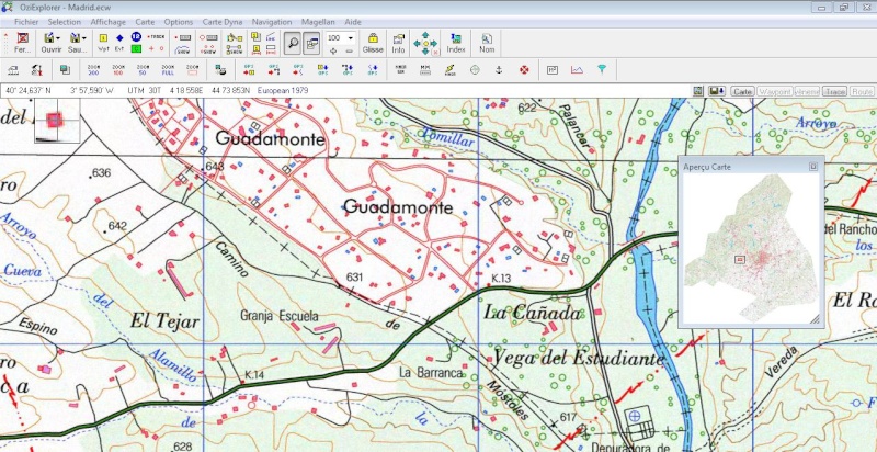 OziExplorer et ses liaisons cartographiques Captur23