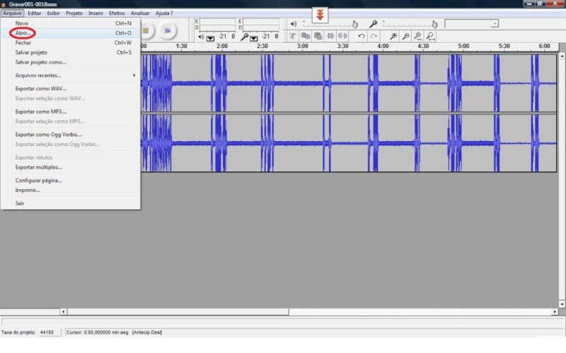 Tutorial - Como filtrar o seu audio com o Audacity N110