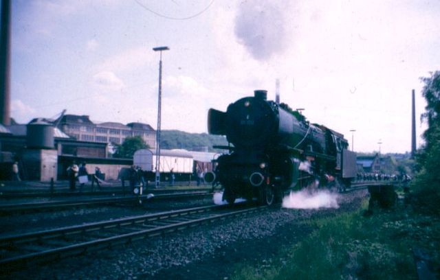 Schnellzug - Dampflok 01 150 in Bochum Dahlhausen 1987 01_15011