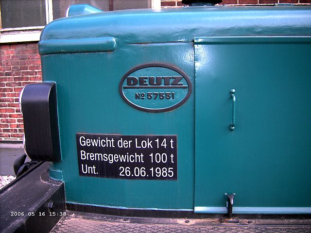 Deutz Werkslok / Museumslok Firma Eickhoff Bochum Eickho12