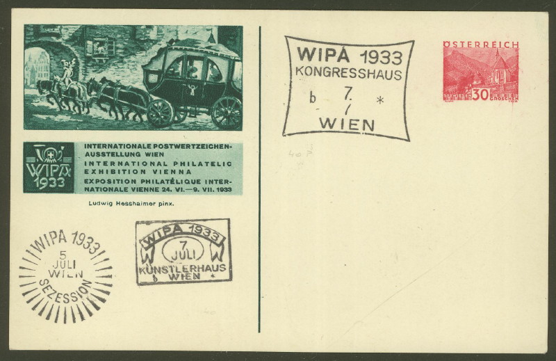 Privatganzsachen zur WIPA 1933 Pp_11312