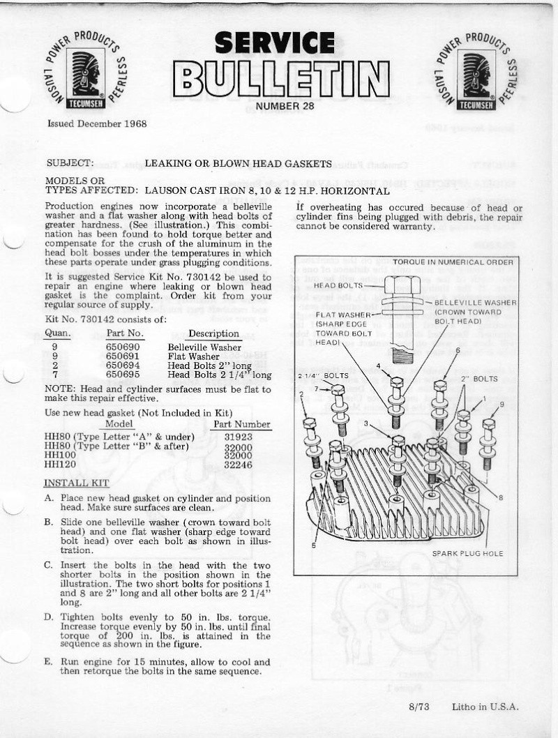 Suburban 10 headbolts  Head_b10