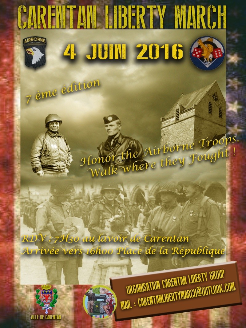 CARENTAN LIBERTY MARCH 2016 - EXODE - BAL DE LA LIBERATION Affich10