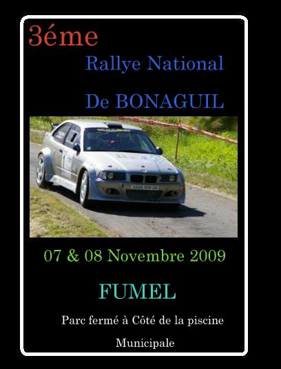 Rallye de Bonaguil	ASA GASCOGNE AGENAIS 8 novembre 2009 85908610