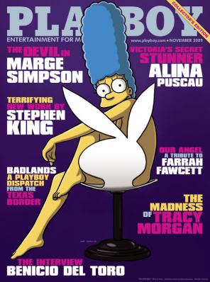 Marge Simpson en couverture de Playboy! Articl10