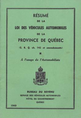 Loi Véhicules Automobiles 1949 Loi12