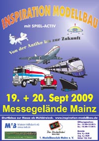Inspiration Modellbau, Messe Mainz, 19. und 20.09.2009/ MDK Plakat10