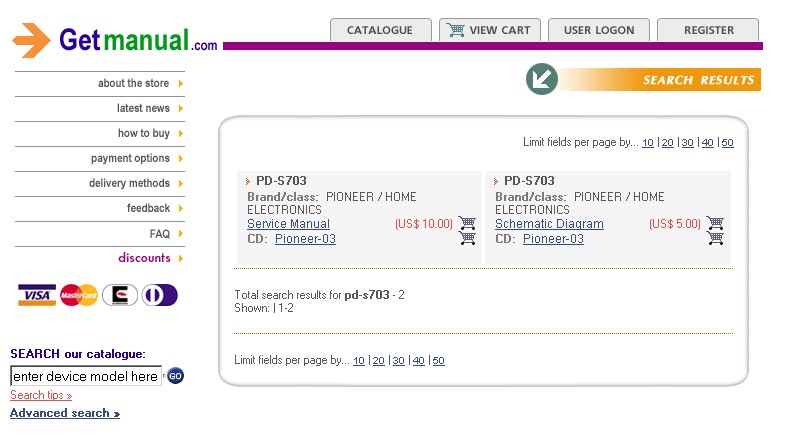 pioneer - Schema elettrico lettore PD-S703 111