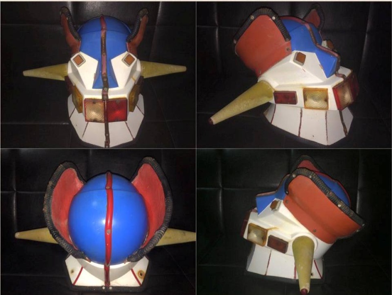 Mazinga Z e Jeeg Robot D'Acciao teste di giostre anni 70 80 molto rare Maz10