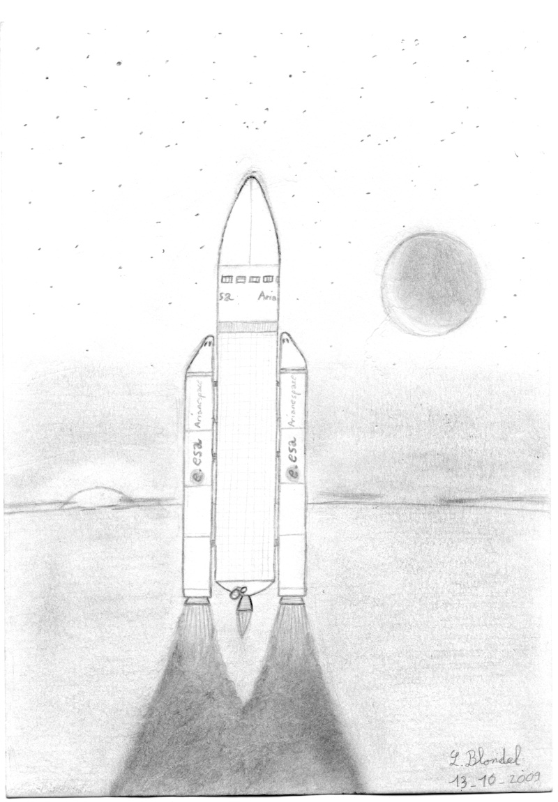 Mes dessins sur l'astronautique. Ariane10