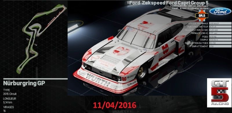 4éme manche, Nürburgring GP, 20 Tours, 11/04/2016 Ford_c10