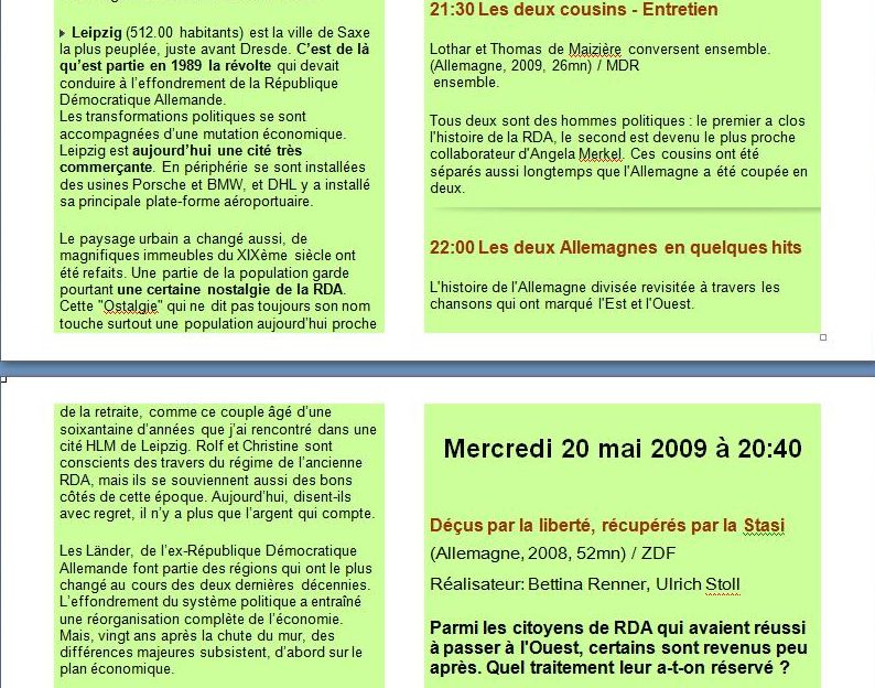 Newsletter n°3  mai 2009 3510