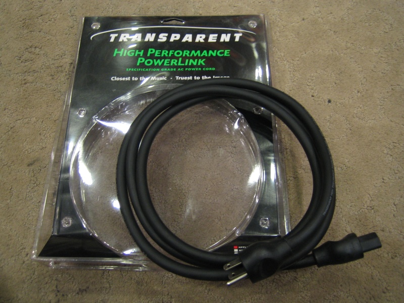 Transparent PowerLink power cord (Used)SOLD Img_0611