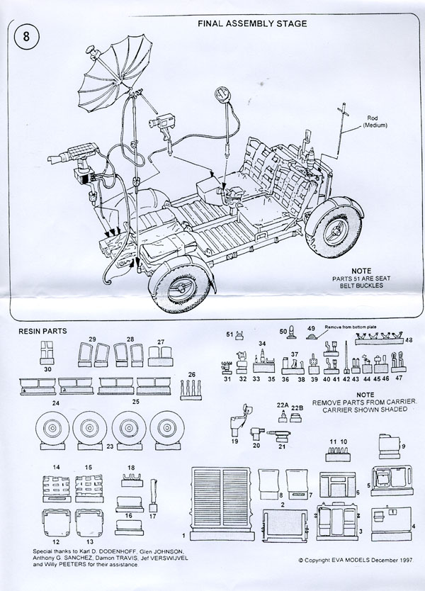 Lunar Roving Vehicule [EVA MODELS 1/32] - Ouverture de boite Manuel17