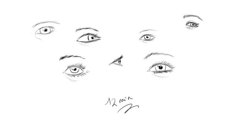 [speed draw] n°19 - Regards - les yeux ! Yeux10