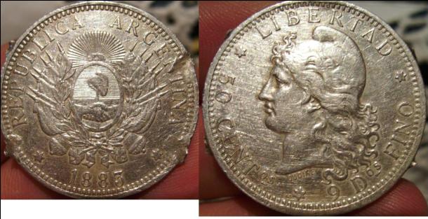 50 Centavos de Patacón del 1883 - Argentina 50cent10