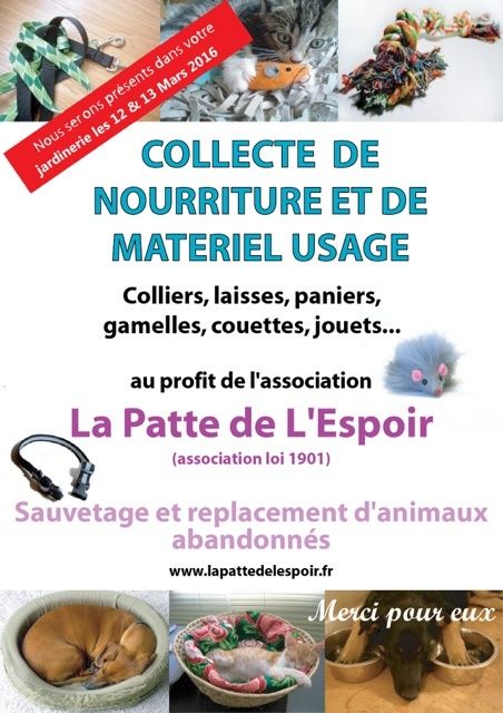 Week end adoption-boutique le 12 et 13 Mars 2016 au Jardiland Maurepas (78) Collec10