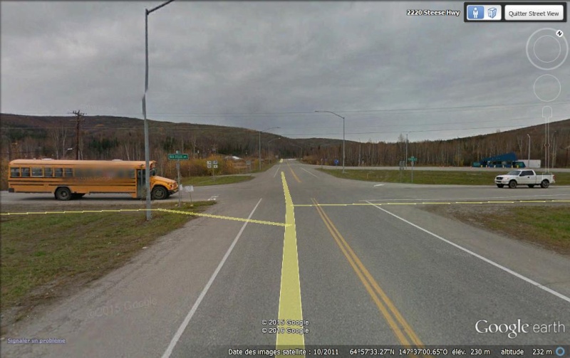 STREET VIEW : La route vers l'océan arctique. L'Alaska vu depuis la Dalton Highway. Slope10