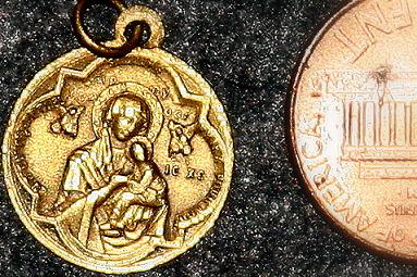 Medalla de la virgen del santísimo socorro, guerra del pacífico. Anvers22