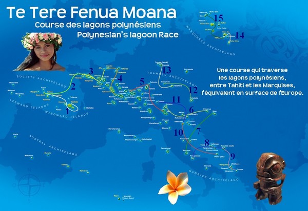 Une course superbe sur les lagons polynésiens.... Parcou10