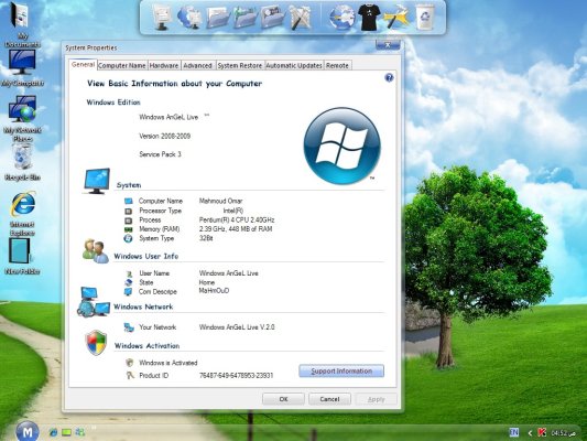 حصريا على نسخة الويندز الرهيبة جدا Windows AnGeL Live V.2.0 بمساحة 670 ميجا على سيرفرات عديدة صاروخية ومباشرة. 1510