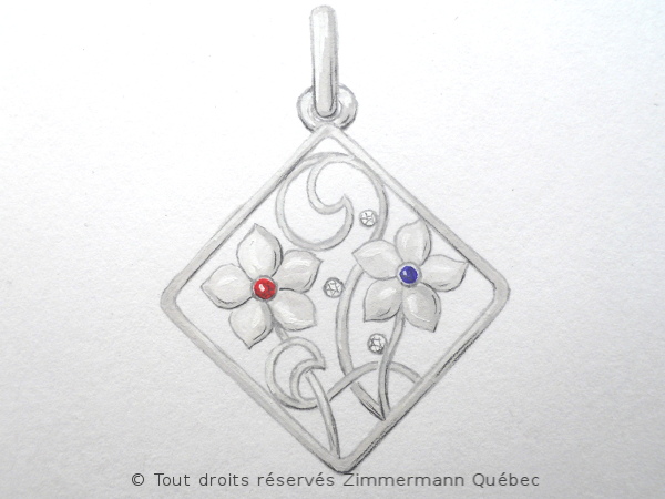 pendentif carré argent  celui - Pendentif carré argent , celui choisi par mon client. Dscn8519