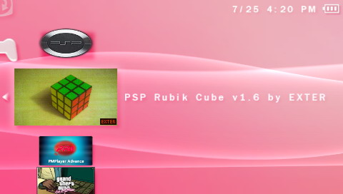 โปรเเกรม Rubik on PSP Snap0110