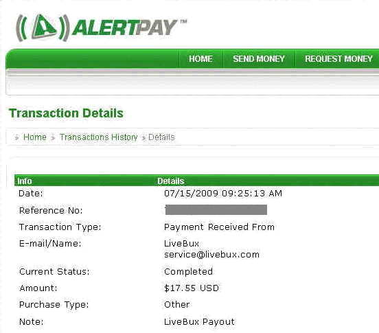 My second payment from LIVEBUX AS A PREMIUM MEMBER.SEE PAYMENT PROOF Lbpaym11