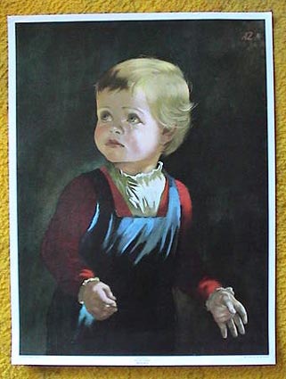 Cursed Crying Boy paintings Childh10