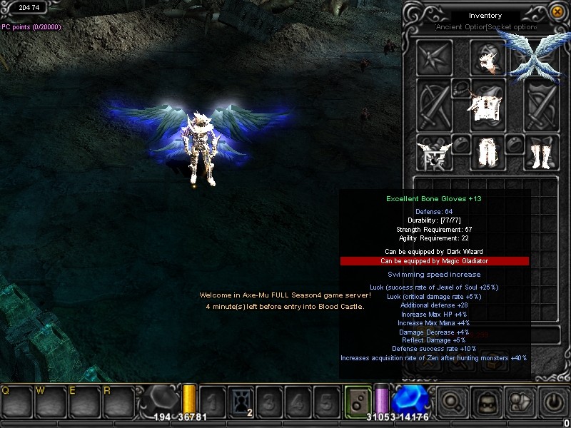 Setai tinkantys tik Dark Wizard ir Magic Gladiator. / Only Dark Wizard and Magic Gladiator sets. Bone11